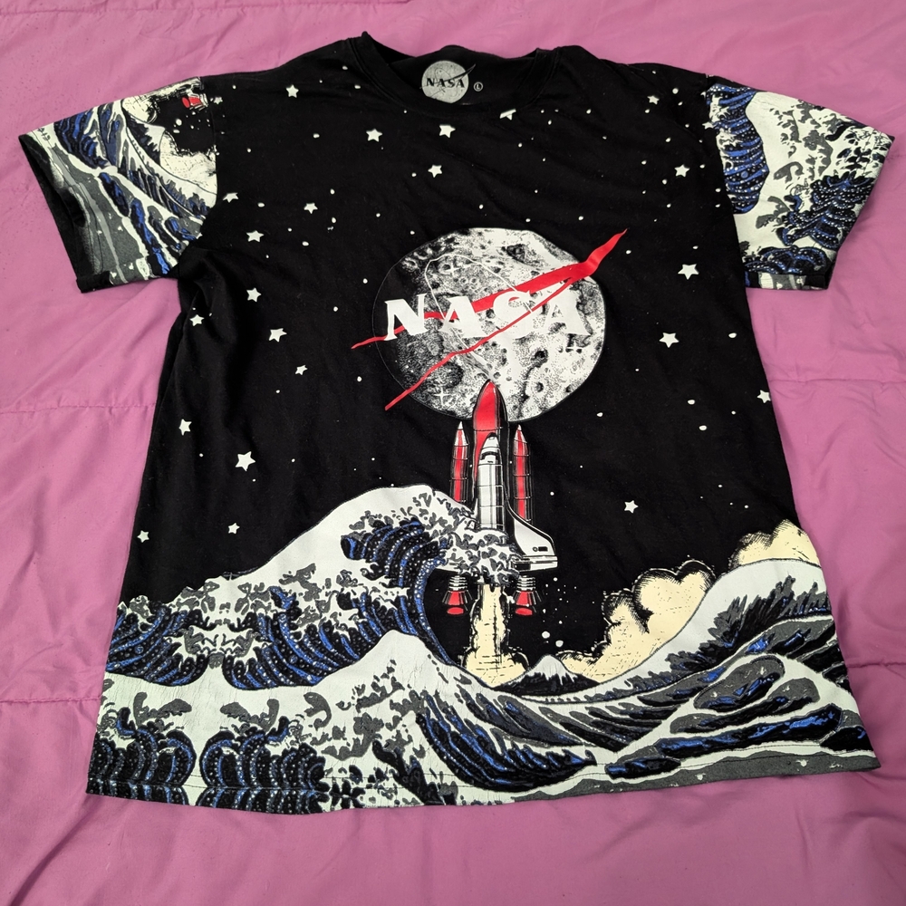 NASA Black Space Graphic Tee